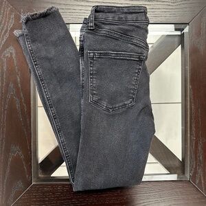 *WE THE FREE* Black Denim Skinny Jeans Size 26